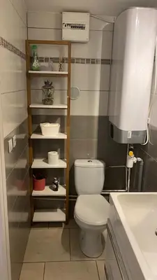 Salle de bains dans l'établissement Chez Sabine et Pascal