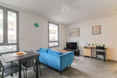 Cuisine ou kitchenette dans l'établissement Expérience 3D Flat