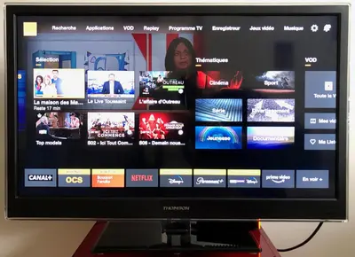 Télévision ou salle de divertissement dans l'établissement Parc Blandan - T2 calme lumineux et bien situé.