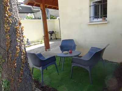 Terrasse ou espace extérieur de l'établissement Gîte des Pleiades