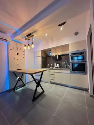Cuisine ou kitchenette dans l'établissement Magnifique T2 Meyzieu neuf charme et élégance