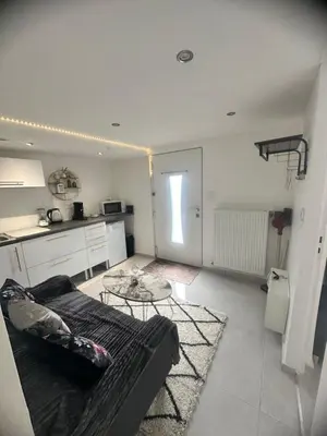 Cuisine ou kitchenette dans l'établissement Joli appartement au calme avec place de parking privé