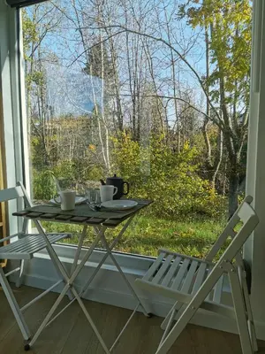 Jardin de l'établissement Chambre meublée indépendante