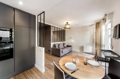 Cuisine ou kitchenette dans l'établissement All in Lyon | Moderne et lumineux Part-Dieu