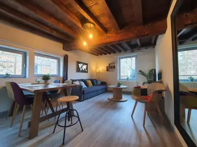 Télévision ou salle de divertissement dans l'établissement Appartement cosy dans le centre historique
