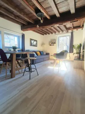 Télévision ou salle de divertissement dans l'établissement Appartement cosy dans le centre historique
