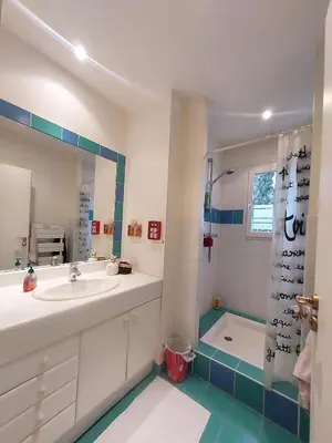 Salle de bains dans l'établissement Chambre d'hôte chez Florence