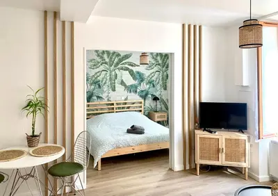 Télévision ou salle de divertissement dans l'établissement Charmant appartement au cœur de Neuville - Lyon à 20mn