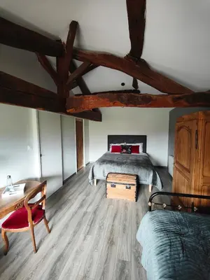 Cuisine ou kitchenette dans l'établissement Chambres d'hôtes - Les Varennes